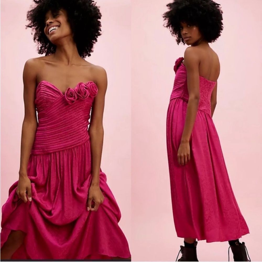 Free People Make and Entrance Rosette Dress NWT - Picture 7 of 8